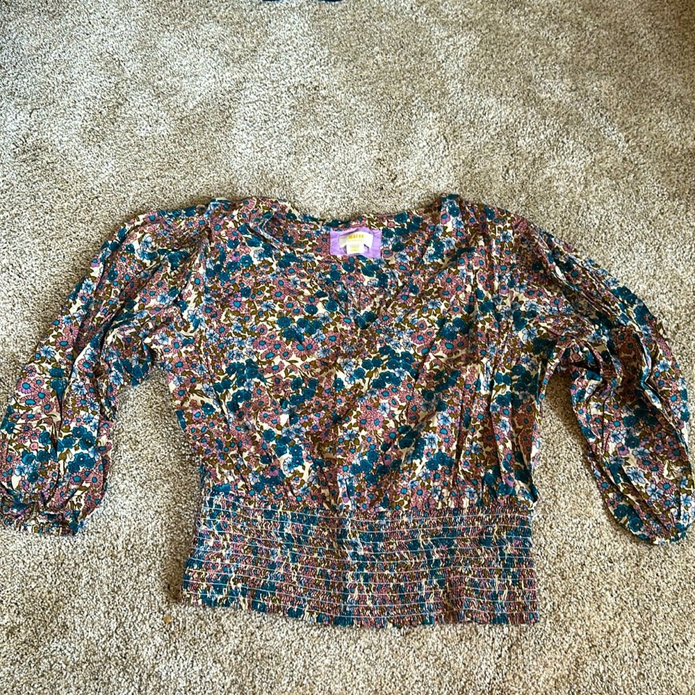 Anthropologie Mauve size L blouse